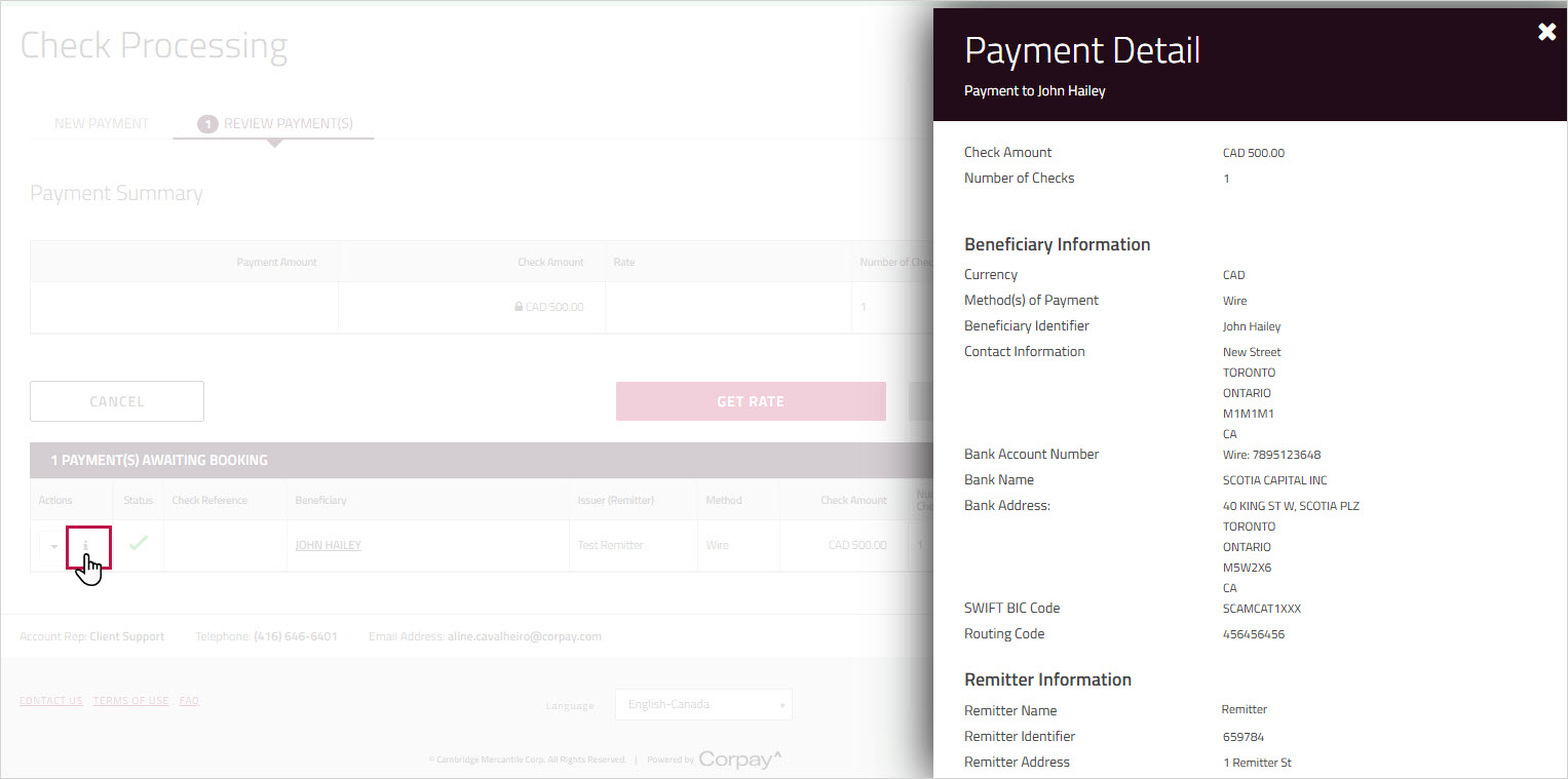 Click to view Bene details